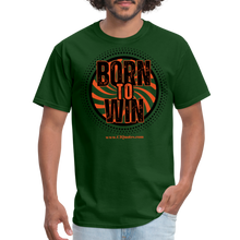 Load image into Gallery viewer, Born To Win Unisex Classic T-Shirt (Black Print) - forest green
