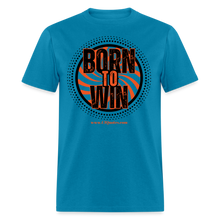 Load image into Gallery viewer, Born To Win Unisex Classic T-Shirt (Black Print) - turquoise
