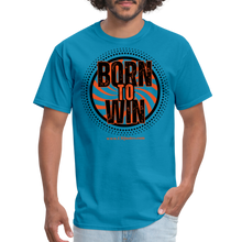Load image into Gallery viewer, Born To Win Unisex Classic T-Shirt (Black Print) - turquoise
