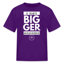 Load image into Gallery viewer, Bigger Dreams Kids&#39; T-Shirt - purple
