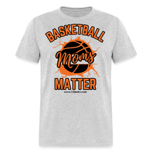 Load image into Gallery viewer, Basketball Moms Unisex Classic T-Shirt (Black Background) - heather gray

