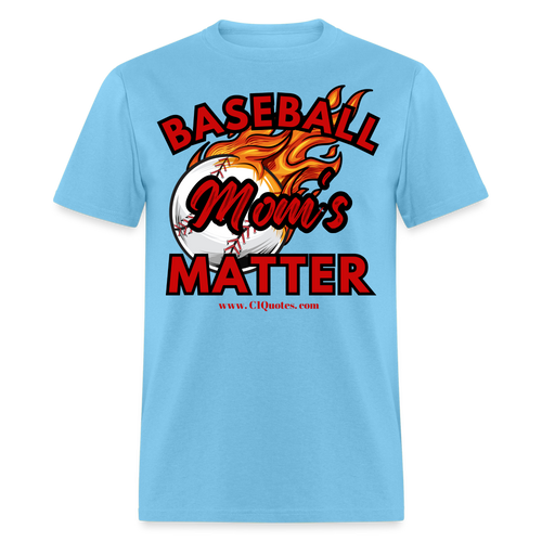 Baseball Mom's Unisex Classic T-Shirt - aquatic blue