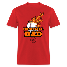 Load image into Gallery viewer, Baseball Dad Classic T-Shirt - red
