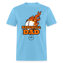 Load image into Gallery viewer, Baseball Dad Classic T-Shirt - aquatic blue
