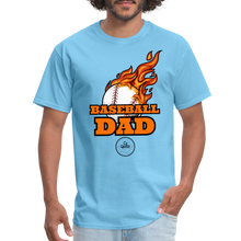 Load image into Gallery viewer, Baseball Dad Classic T-Shirt - aquatic blue
