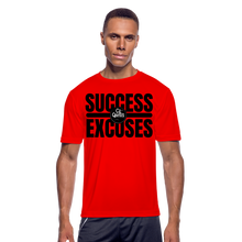 Load image into Gallery viewer, Success Over Excuses Men’s Moisture Dri-Fit T-Shirt - red
