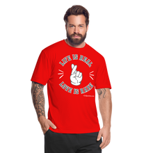Load image into Gallery viewer, Life Is Real Men’s Dri-Fit Performance T-Shirt - red
