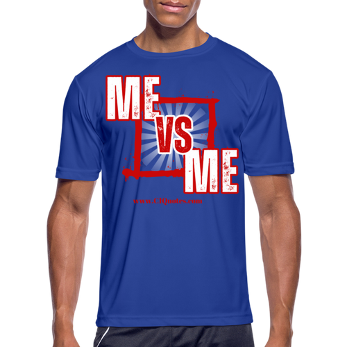 Me vs Me Men’s Dri-Fit Performance T-Shirt - royal blue