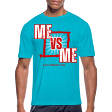 Load image into Gallery viewer, Me vs Me Men’s Dri-Fit Performance T-Shirt - turquoise
