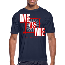Load image into Gallery viewer, Me vs Me Men’s Dri-Fit Performance T-Shirt - navy
