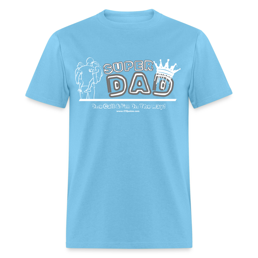Super Dad Classic T-Shirt - aquatic blue