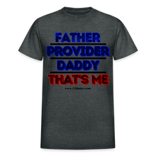 Load image into Gallery viewer, Father &amp; Provider T-Shirt (White Trim, Soft Tee) - deep heather
