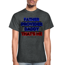 Load image into Gallery viewer, Father &amp; Provider T-Shirt (White Trim, Soft Tee) - deep heather
