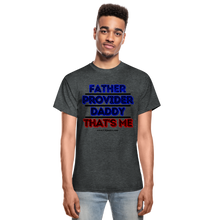 Load image into Gallery viewer, Father &amp; Provider T-Shirt (White Trim, Soft Tee) - deep heather
