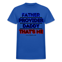 Load image into Gallery viewer, Father &amp; Provider T-Shirt (White Trim, Soft Tee) - royal blue
