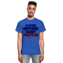 Load image into Gallery viewer, Father &amp; Provider T-Shirt (White Trim, Soft Tee) - royal blue

