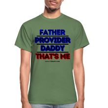 Load image into Gallery viewer, Father &amp; Provider T-Shirt (White Trim, Soft Tee) - military green
