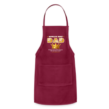 Load image into Gallery viewer, World&#39;s Greatest Dad Adjustable Apron - burgundy
