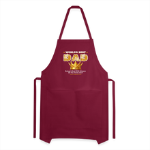 Load image into Gallery viewer, World&#39;s Greatest Dad Adjustable Apron - burgundy
