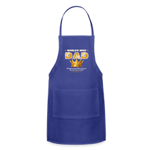 Load image into Gallery viewer, World&#39;s Greatest Dad Adjustable Apron - royal blue
