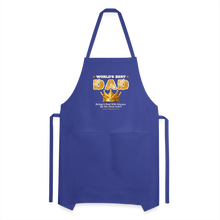 Load image into Gallery viewer, World&#39;s Greatest Dad Adjustable Apron - royal blue
