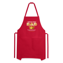 Load image into Gallery viewer, World&#39;s Greatest Dad Adjustable Apron - red
