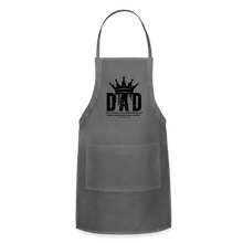 Load image into Gallery viewer, Dad&#39;s Adjustable Apron (Black) - charcoal

