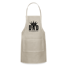 Load image into Gallery viewer, Dad&#39;s Adjustable Apron (Black) - natural
