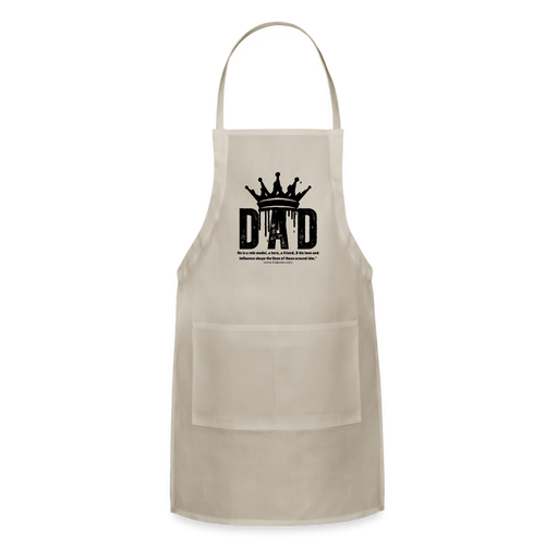 Dad's Adjustable Apron (Black) - natural
