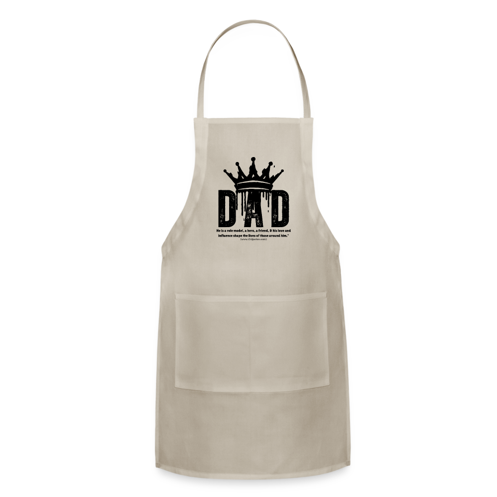 Dad's Adjustable Apron (Black) - natural