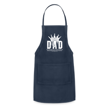 Load image into Gallery viewer, Dad&#39;s Adjustable Apron (White) - navy
