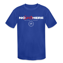 Load image into Gallery viewer, No Limits Kids&#39; Moisture Wicking Performance T-Shirt - royal blue
