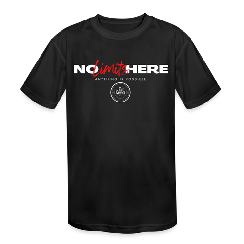 No Limits Kids' Moisture Wicking Performance T-Shirt - black