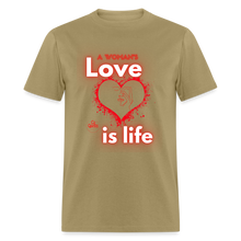 Load image into Gallery viewer, A Woman&#39;s Love Unisex Classic T-Shirt - khaki
