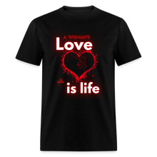 Load image into Gallery viewer, A Woman&#39;s Love Unisex Classic T-Shirt - black
