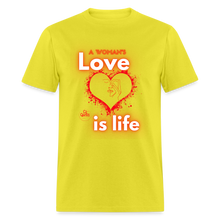 Load image into Gallery viewer, A Woman&#39;s Love Unisex Classic T-Shirt - yellow
