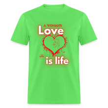 Load image into Gallery viewer, A Woman&#39;s Love Unisex Classic T-Shirt - kiwi
