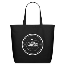 Load image into Gallery viewer, The Brand Eco-Friendly Cotton Tote (White Print) - black
