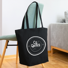 Load image into Gallery viewer, The Brand Eco-Friendly Cotton Tote (White Print) - black

