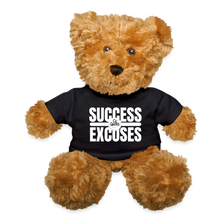 Load image into Gallery viewer, Success Over Excuses Teddy Bear - black

