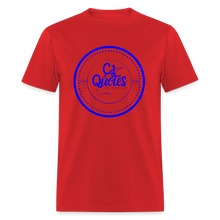 Load image into Gallery viewer, The Brand Unisex Classic T-Shirt (Blue Print) - red
