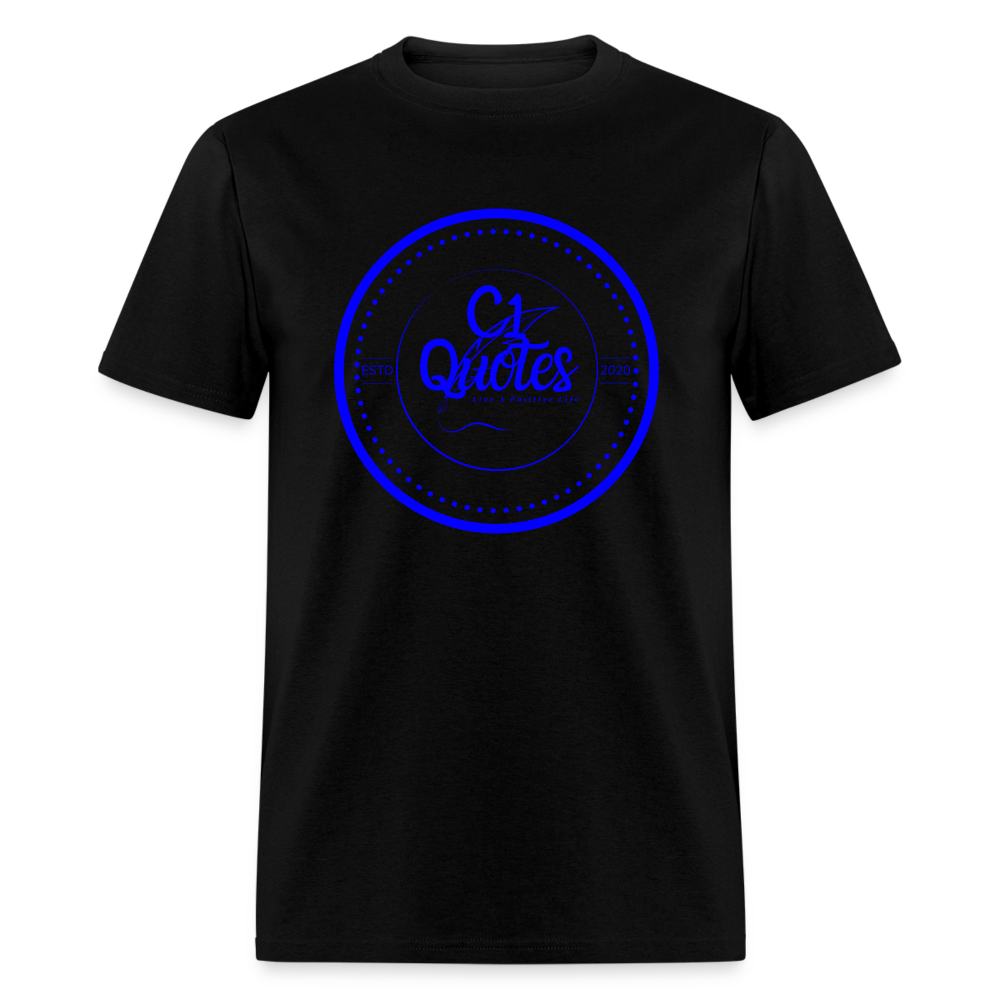 The Brand Unisex Classic T-Shirt (Blue Print) - black