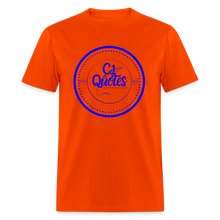 Load image into Gallery viewer, The Brand Unisex Classic T-Shirt (Blue Print) - orange
