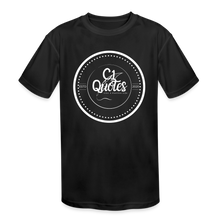 Load image into Gallery viewer, The Brand Youth Moisture Wicking Performance Tagless T-Shirt - black
