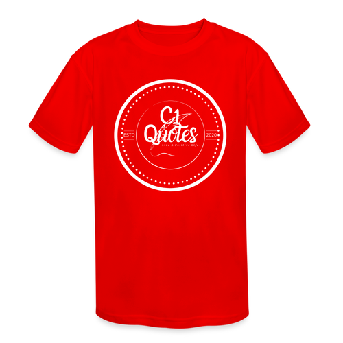 The Brand Youth Moisture Wicking Performance Tagless T-Shirt - red