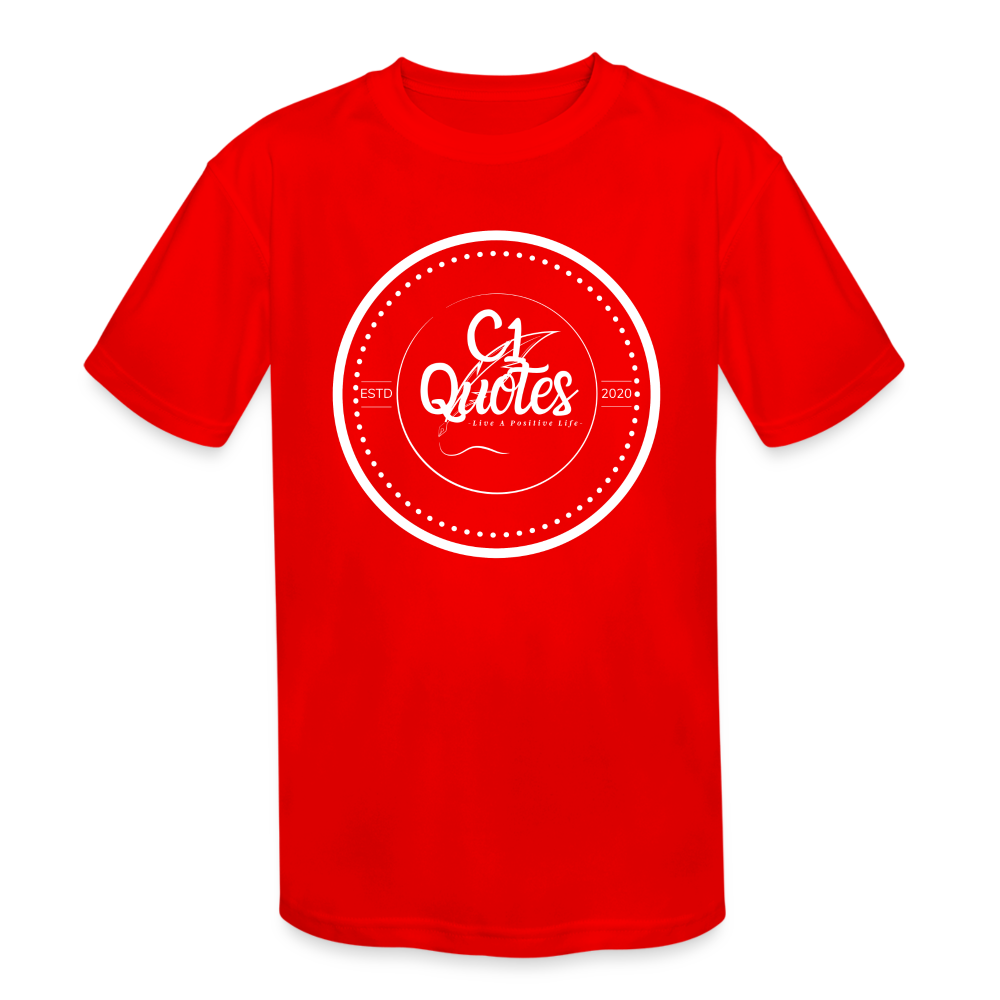 The Brand Youth Moisture Wicking Performance Tagless T-Shirt - red